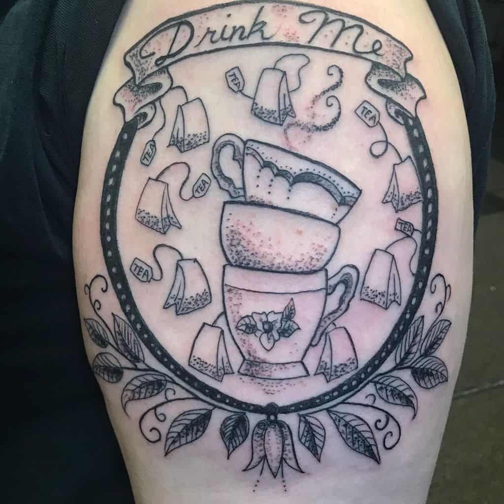 Stacked Teacup Tattoo chrisnantz