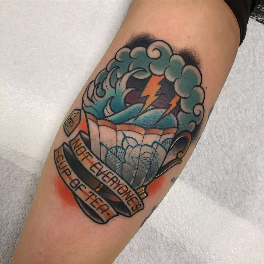 storm in a teacup tattoo small