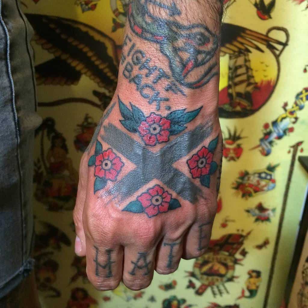 Straight Edge Hand Tattoo Gaknigallotattooer