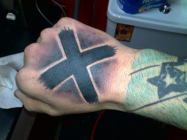 Straight Edge Hand Tattoo sxe_ink