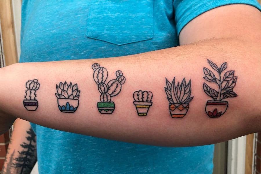 Succulent tattoo small