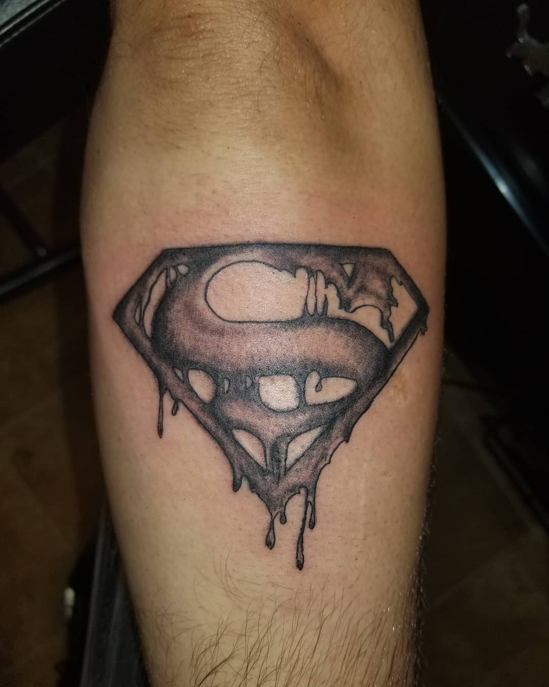 Black Superman Tattoo -antonio_legendary_art_
