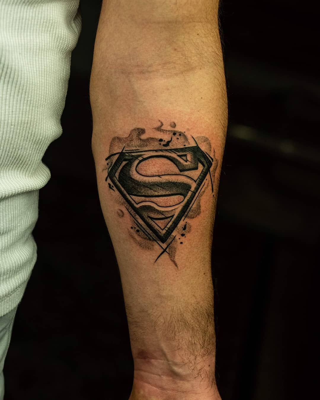 Black Superman Tattoo -florin_miclea