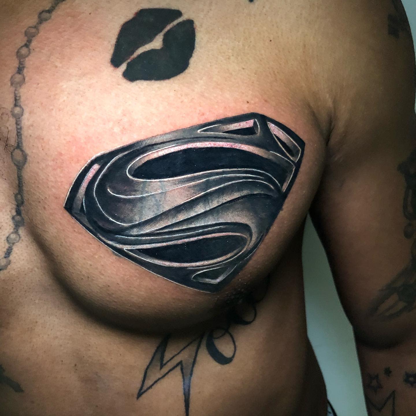 Superman Chest Tattoo -pudge_at_aon