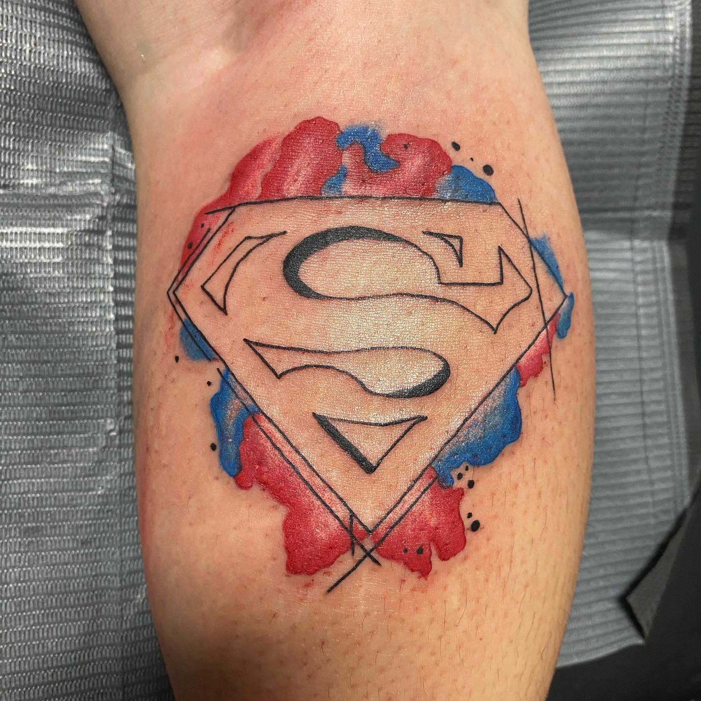 Superman Logo Tattoo -b_inked25