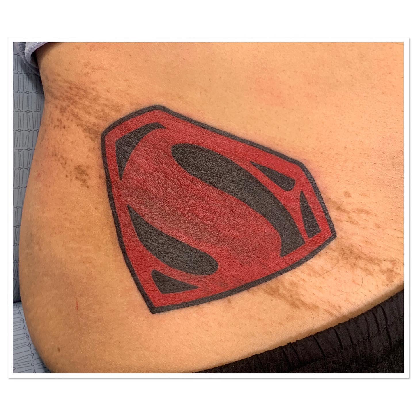 Superman Logo Tattoo -badbullyink
