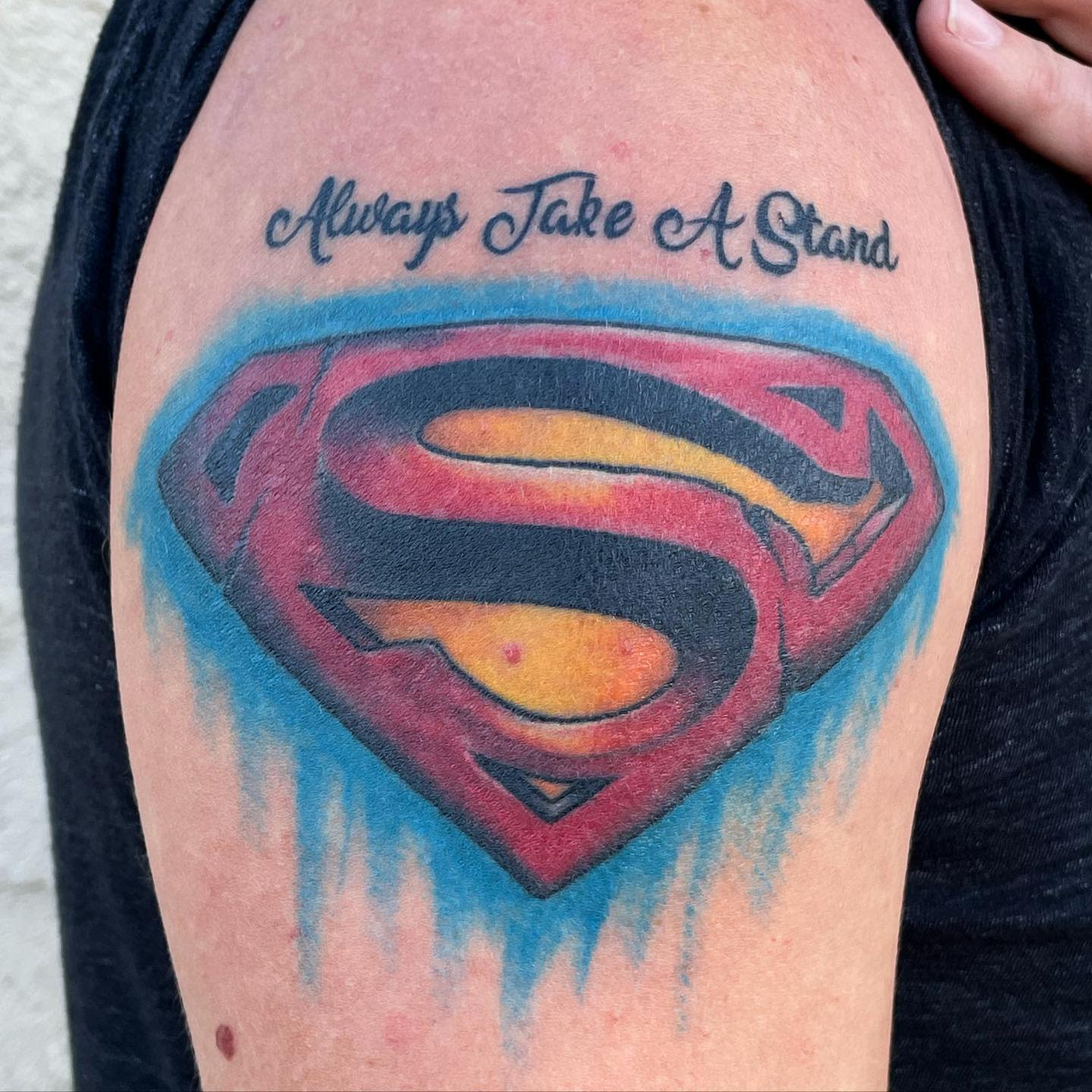 Superman Logo Tattoo -tattooingbylucien