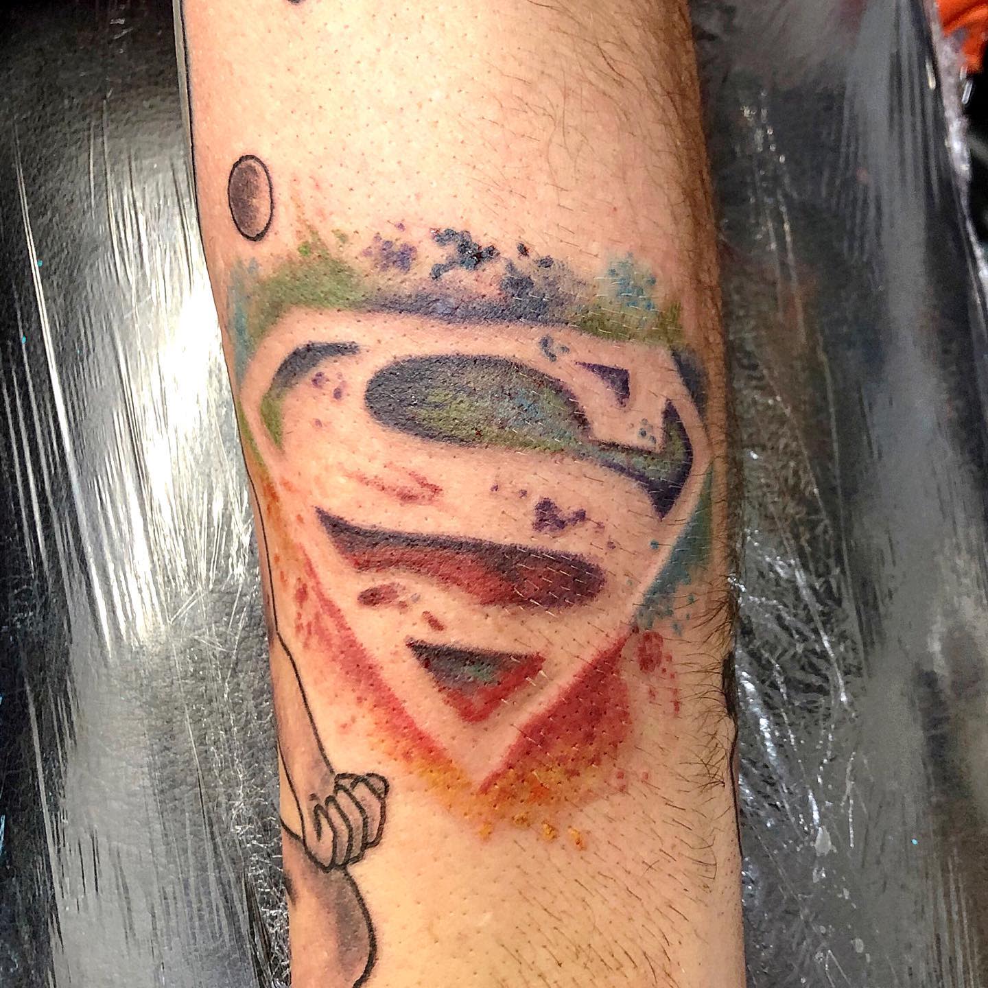 Superman Logo Tattoo -vixtattoos