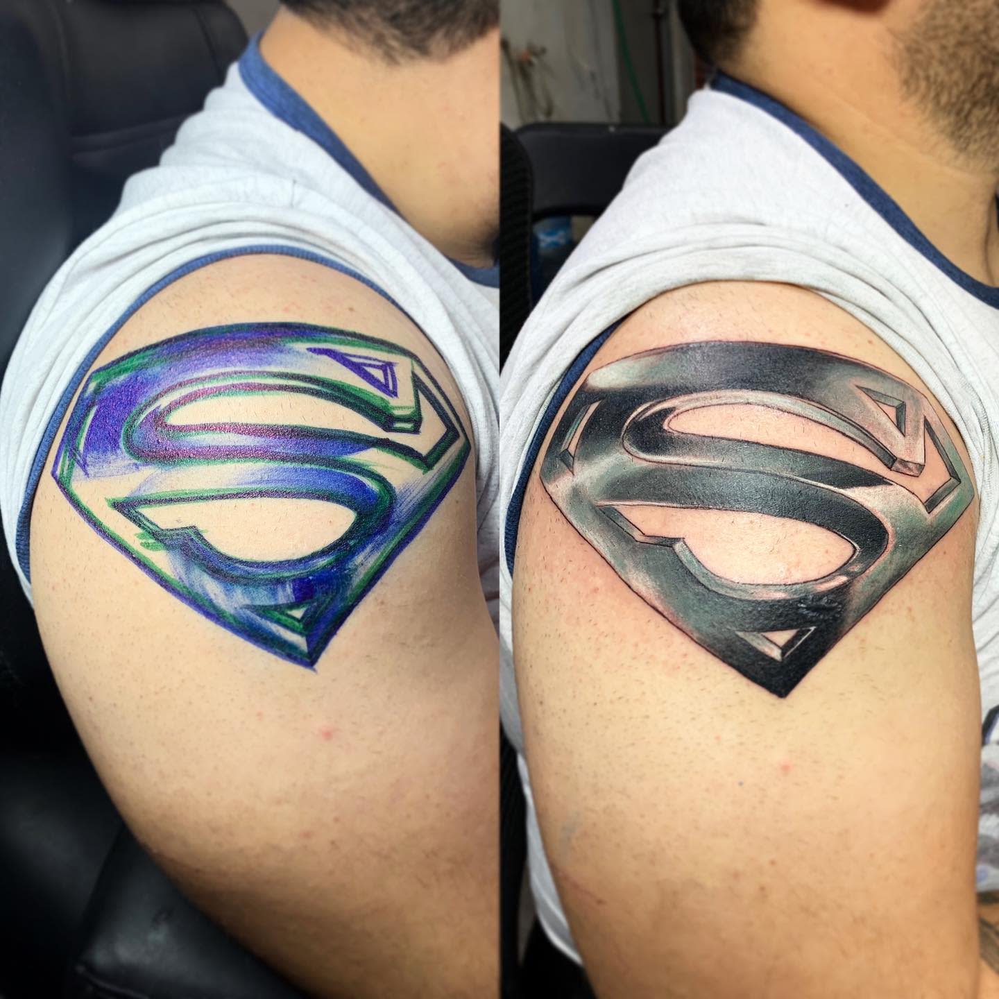 Superman Shoulder Tattoo -inzecto_mx