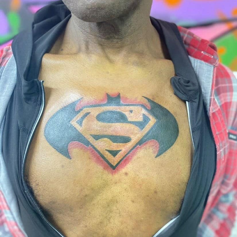 Batman Superman Tattoo -aharrisbrownofficial