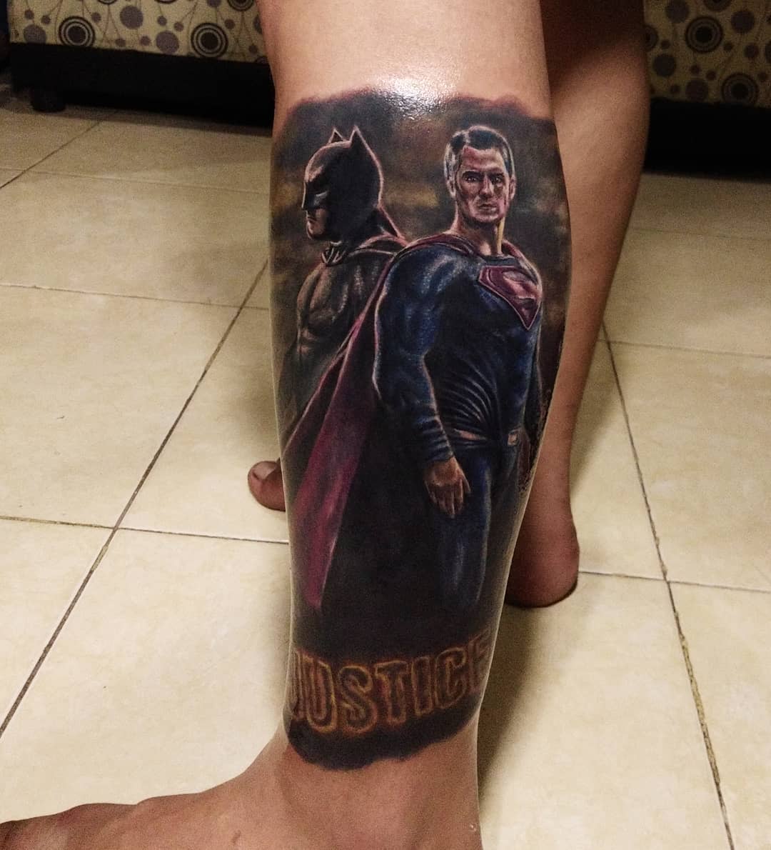 Batman Superman Tattoo -markezpinosa