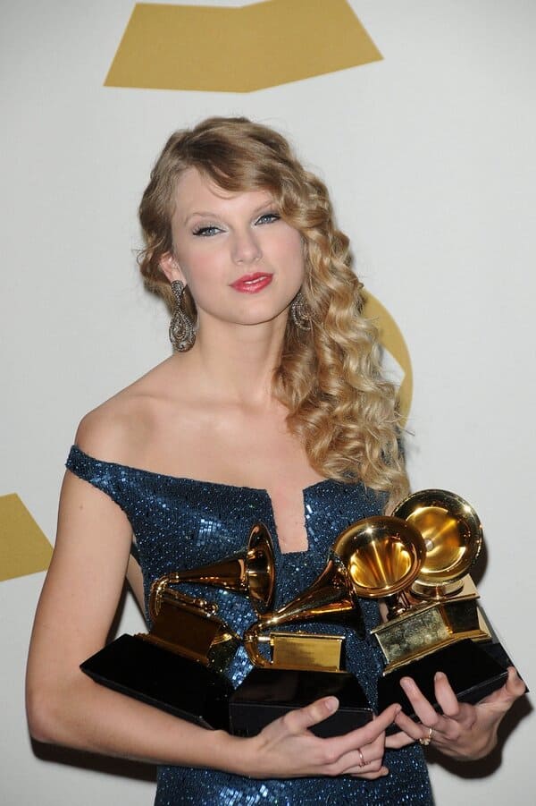 Taylor Swift at the 52nd Annual Grammy Awards