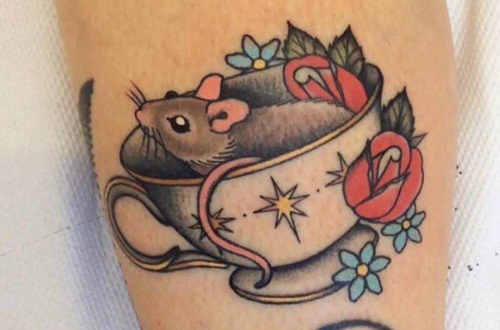 Teacup With Animals Tattoo Chelseamillgate