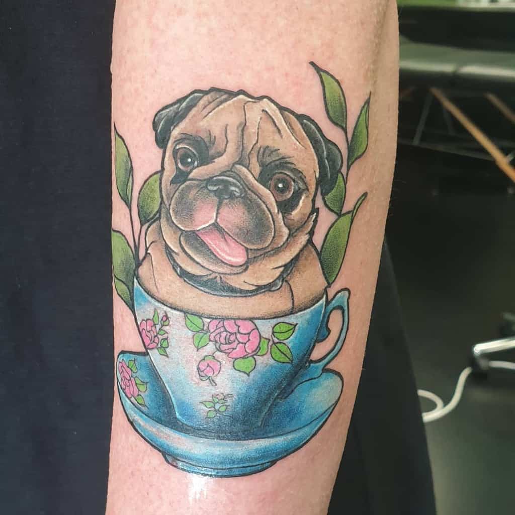 Teacup With Animals Tattoo El Charmed Ink