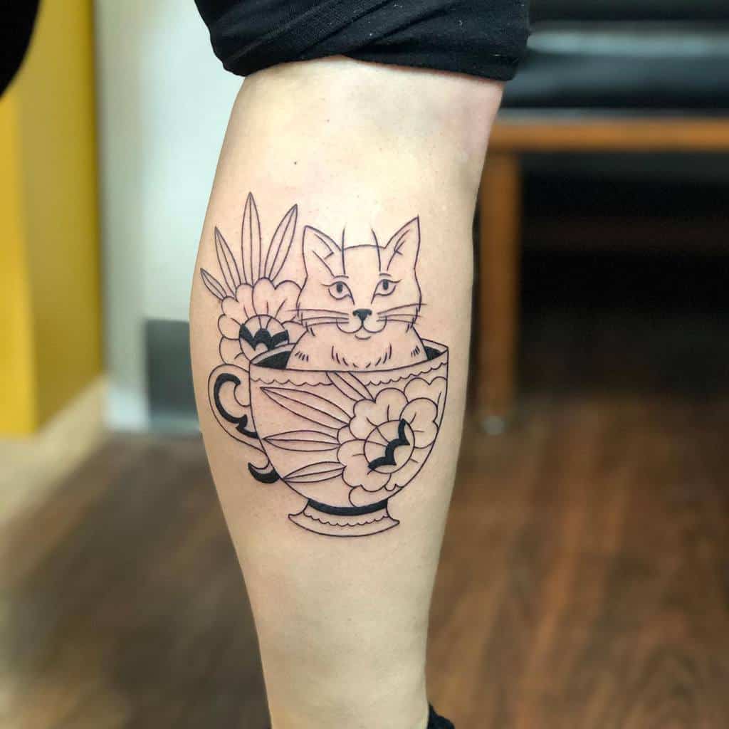 Teacup With Animals Tattoo Jes.mulcahy