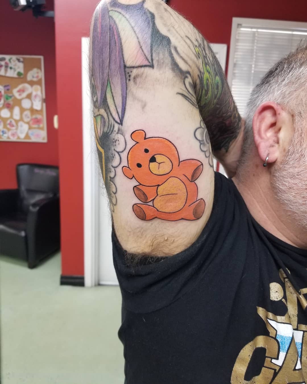 Cute Teddy Bear Tattoo -frozenink_tattoo