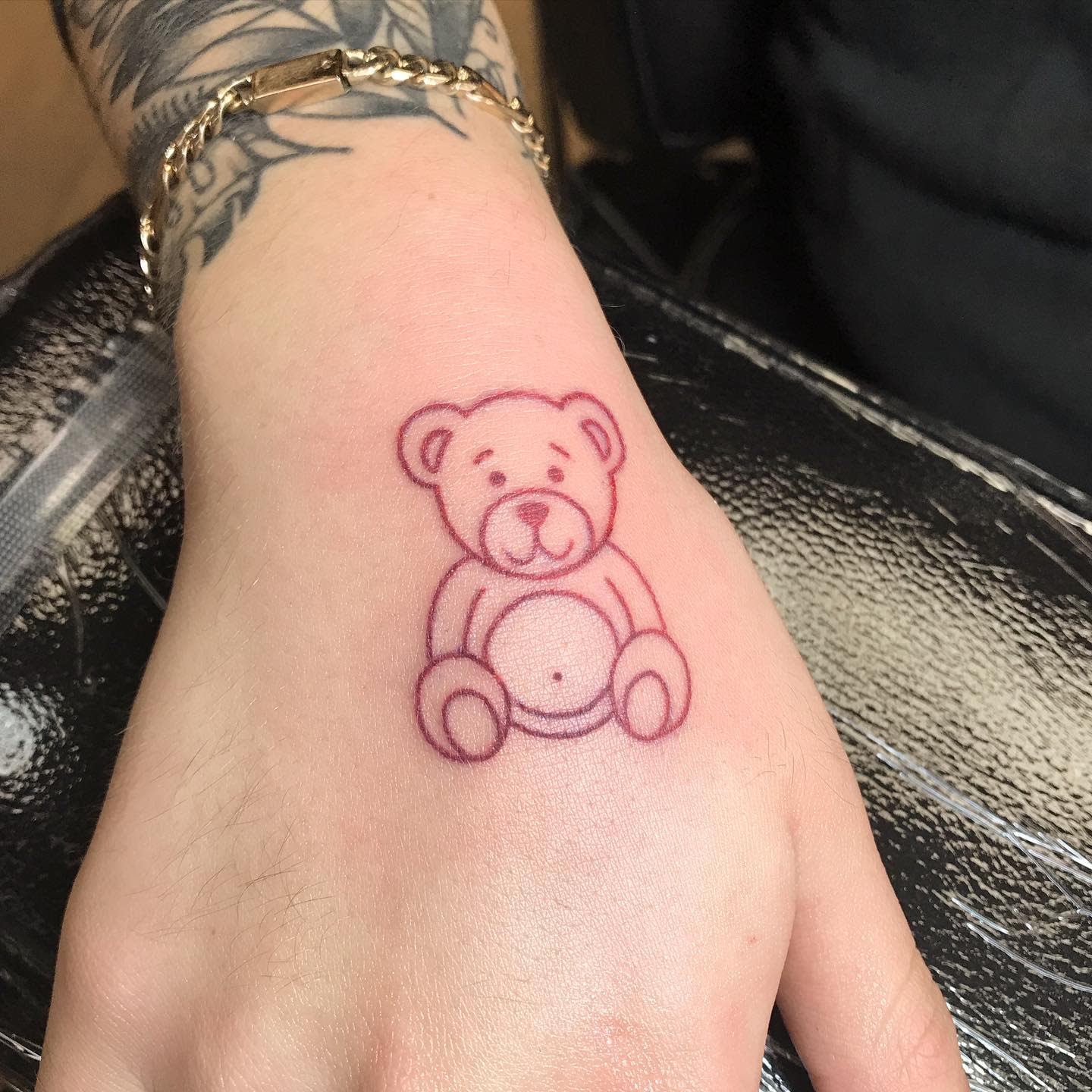Outline Teddy Bear Tattoo -jer.makes.da.artz
