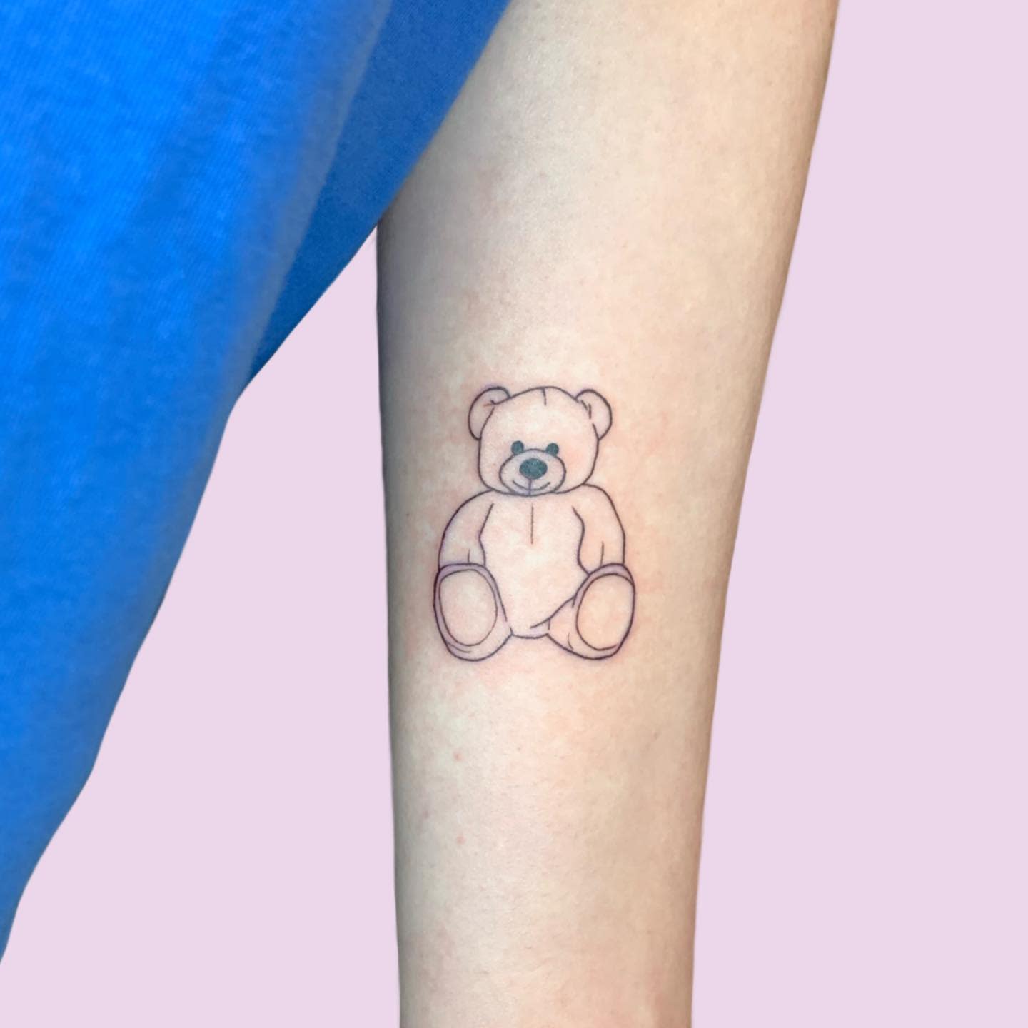 Outline Teddy Bear Tattoo -roxy_shetatts