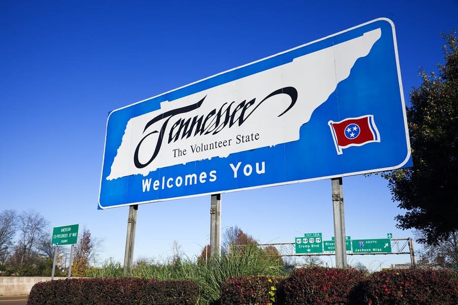 Tennessee Welcome Sign