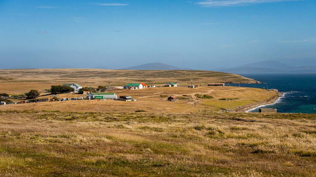 The settlement on Pebble Island, Falkland Islands