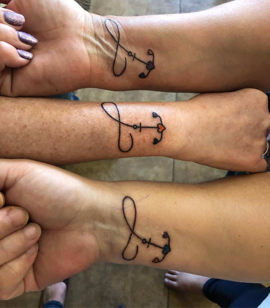 Three Matching Tattoos happygoodner