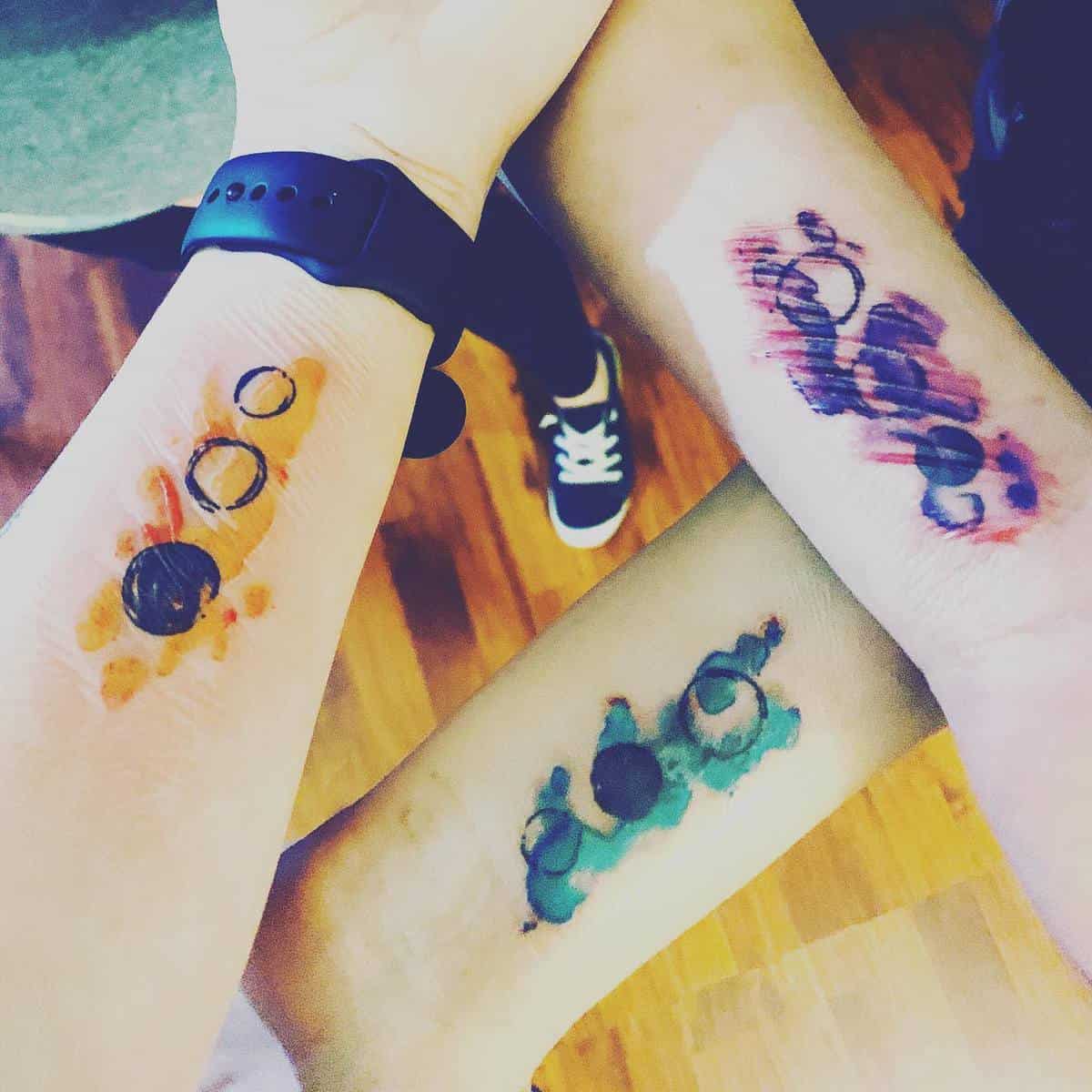 Three Matching Tattoos iwearbluetights