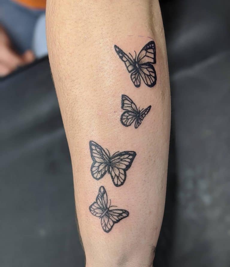 Top 51+ Best Black Butterfly Tattoo Ideas - [2021 Inspiration Guide]