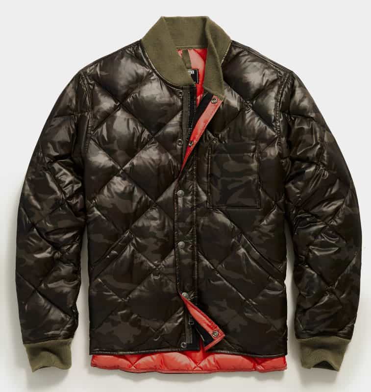 Todd Snyder Japanese Down Quilted Snap Bomber