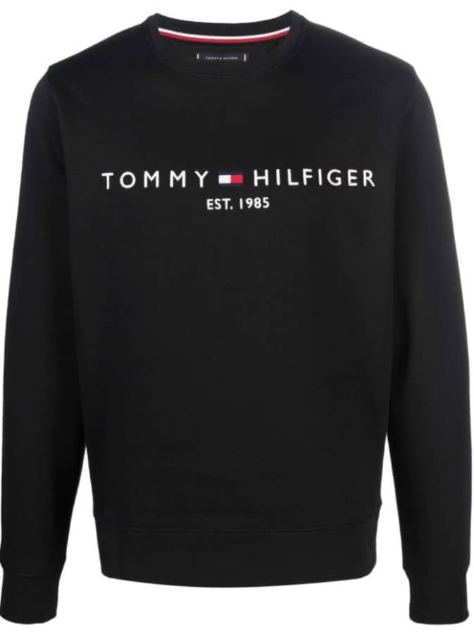 Tommy Hilfiger Logo Embroidered Cotton Sweatshirt