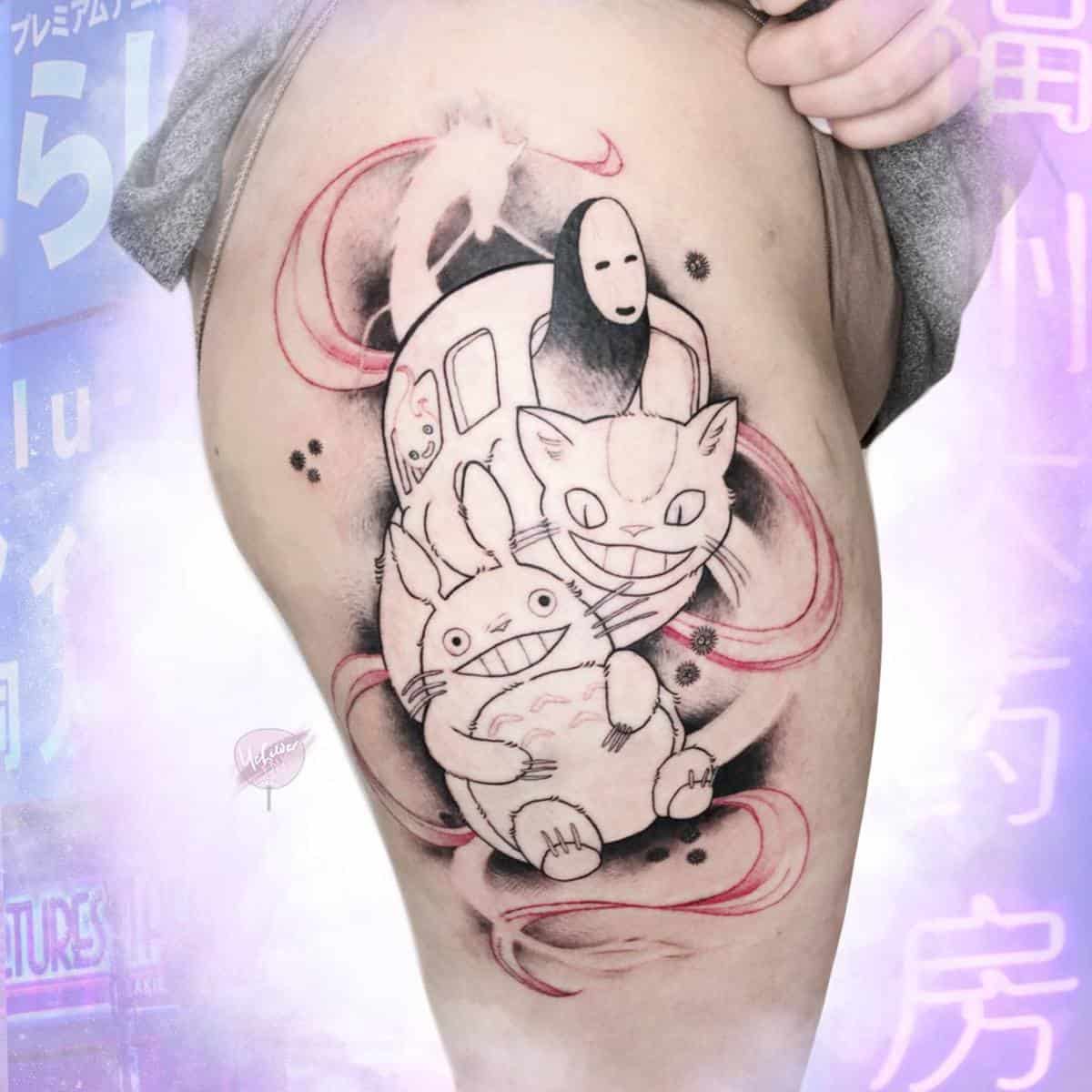 Kingdom of Dreams and Madness Studio Ghibli Tattoos  Tattoodo