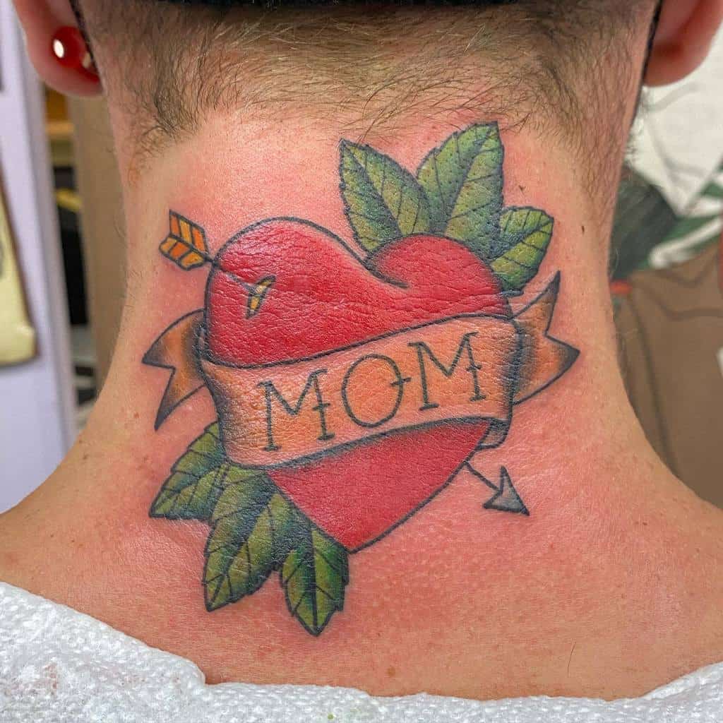 Traditional Mom Heart Tattoo jodimayhem