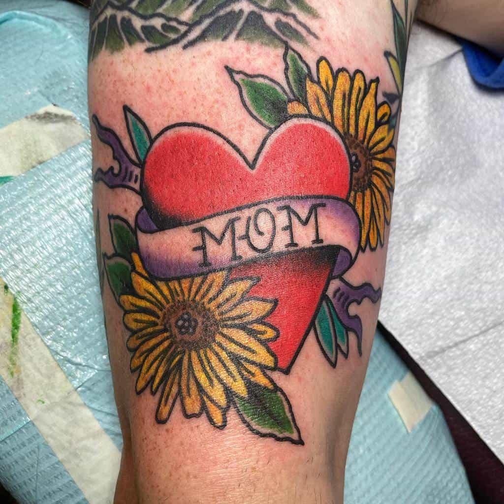 Traditional Mom Heart Tattoo mike_kohler