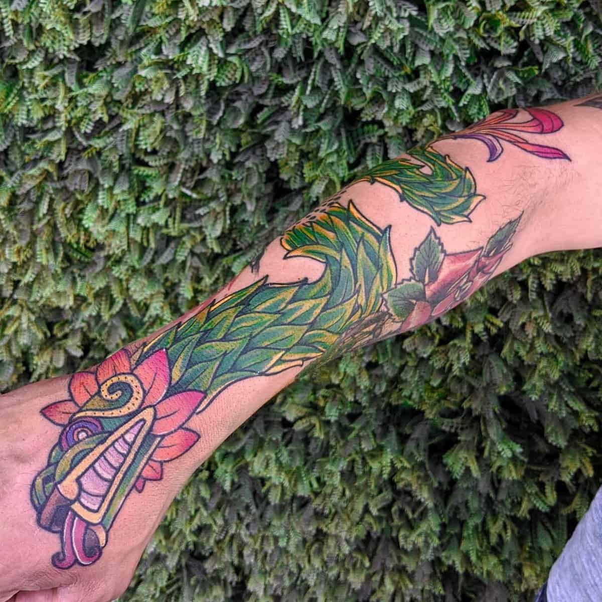 Tatuaje Tradicional De Quetzalcóatl -mr_3xholick