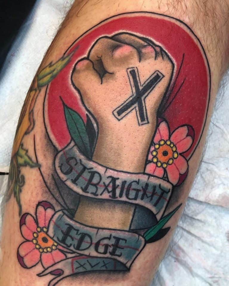 Top 69 Best Straight Edge Tattoo Ideas [2021 Inspiration Guide]