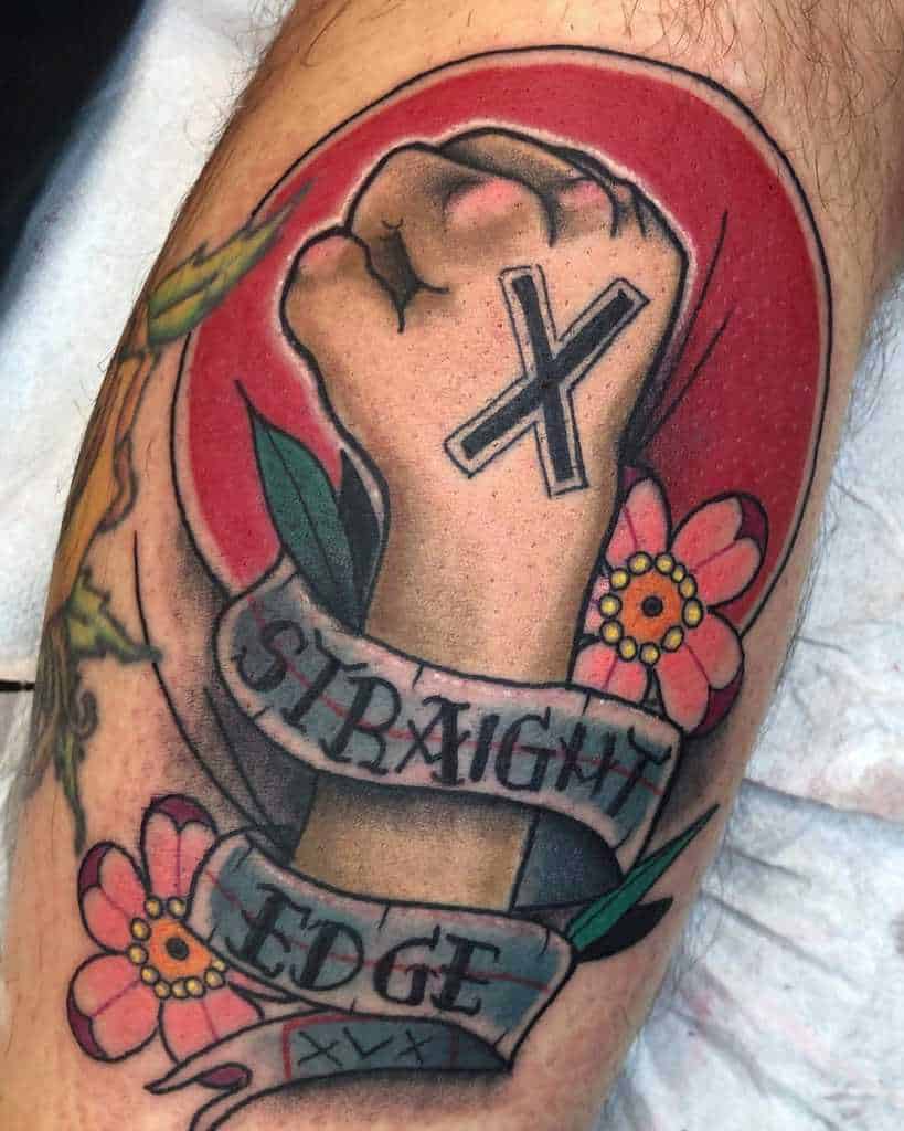 Traditional Straight Edge Tattoo Lievendewit