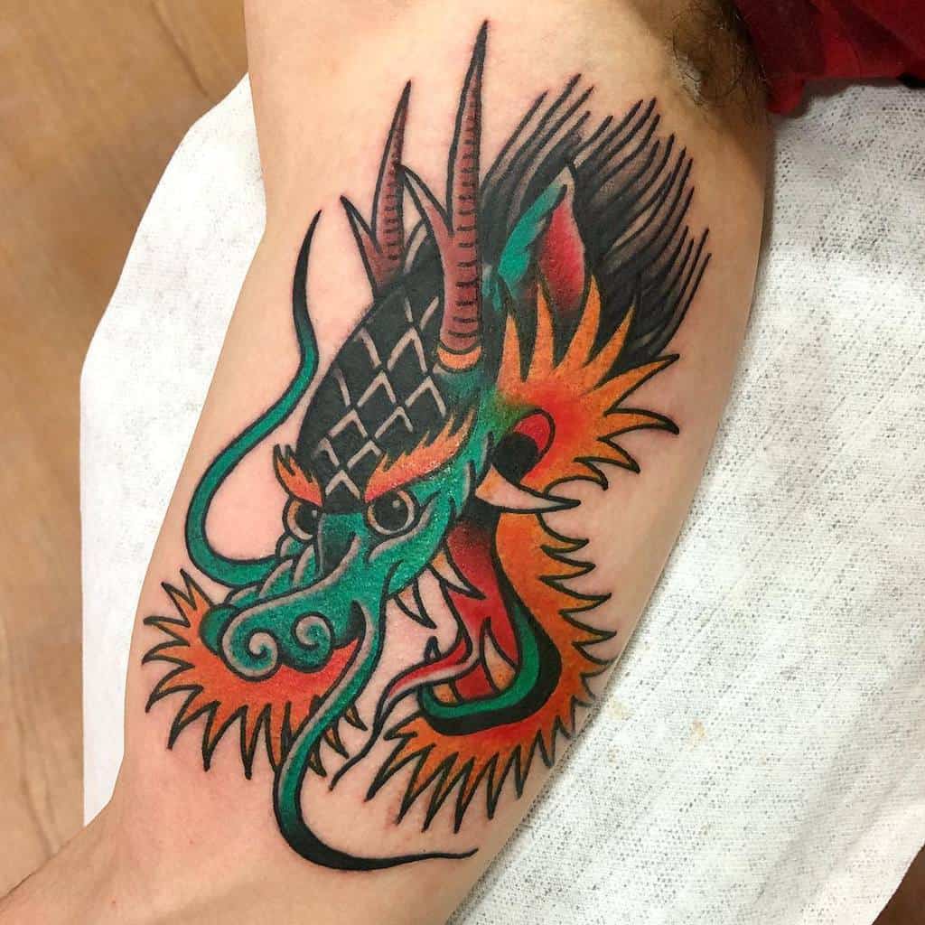Traditional Upper Arm Tattoos felipetorrestattoo