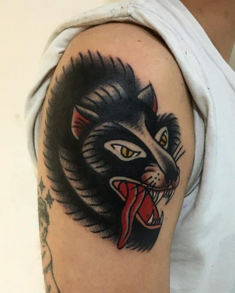 Top 43+ Traditional Wolf Tattoo Ideas - [2021 Inspiration Guide]