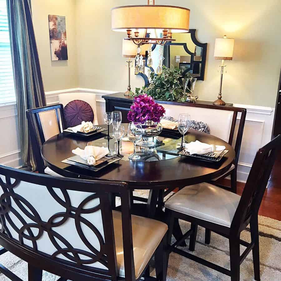 dining room table and chairs pendant ceiling light 
