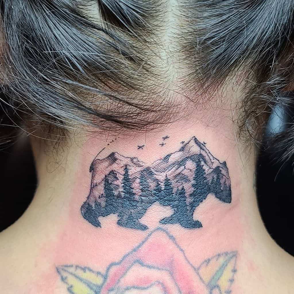 Tree Arm with Bear Tattoo tatsnbass