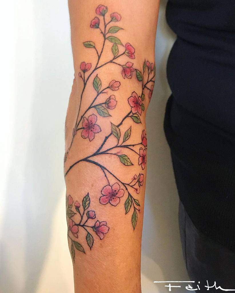 Tree Branch Forearm Tattoo faith.tattoo