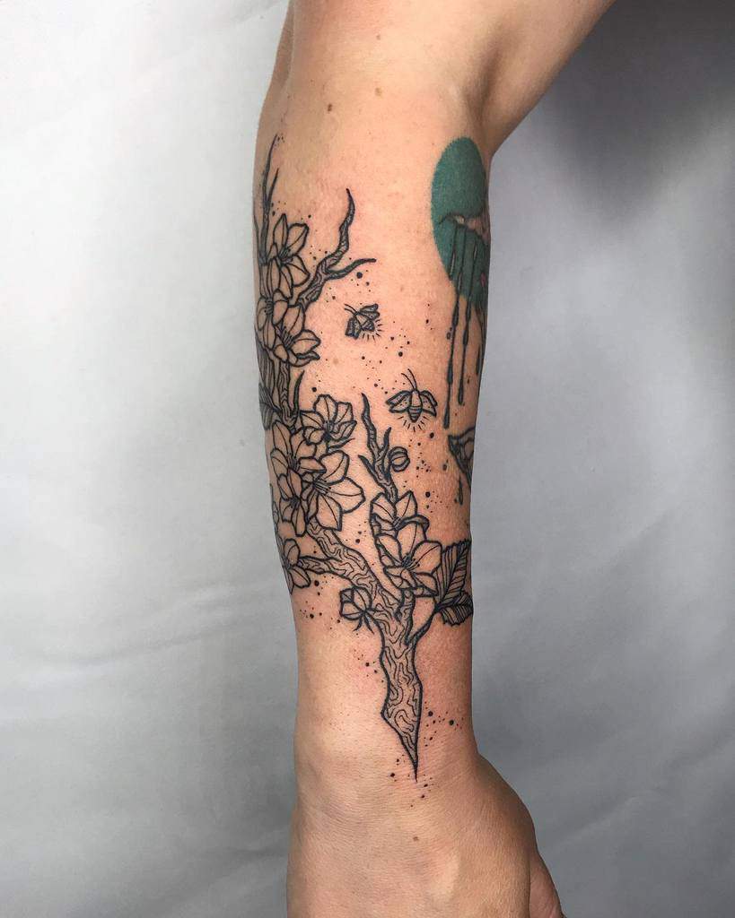 Tree Branch Forearm Tattoo kaiaelise