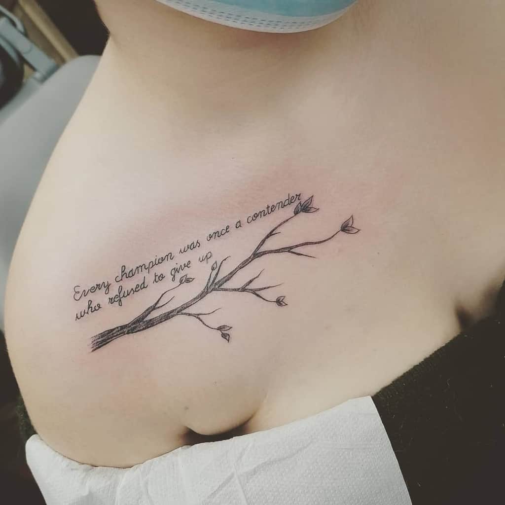 Tree Branch Shoulder Tattoo memory.tattoo