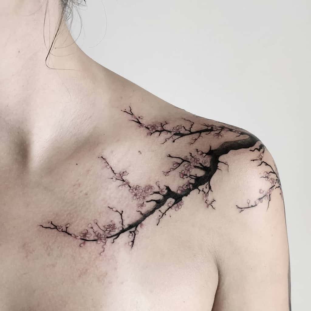 Tree Branch Shoulder Tattoo propuh_tattoo