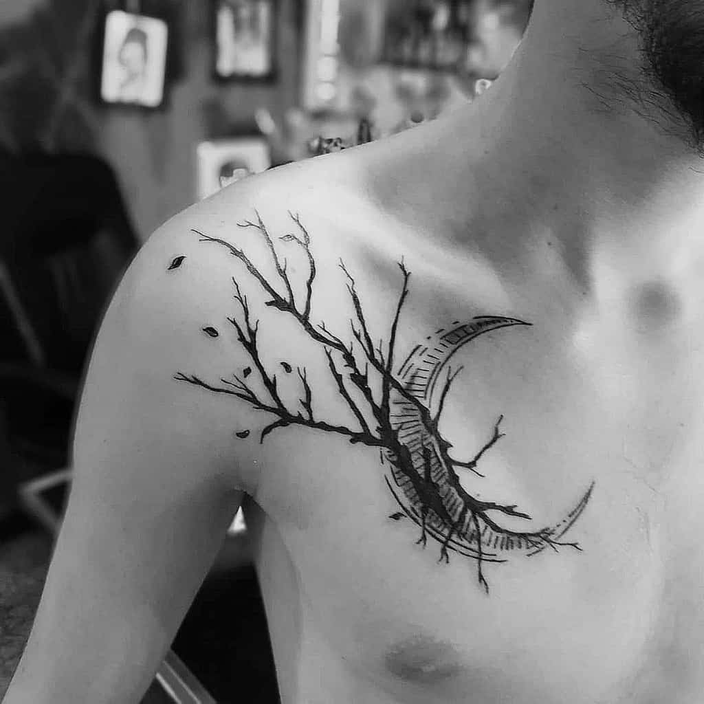 Tree Branch Shoulder Tattoo rocknrolla_tattoo