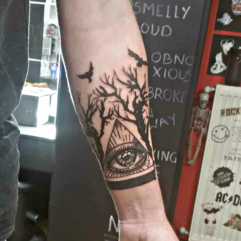Tree Branch Silhouette Tattoo rocknrolla_tattoo