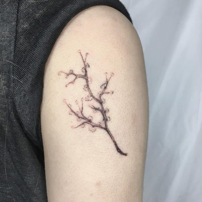 Tree Branch Tattoo Ideas For Nature Lovers   Tree Branch Upperarm Tattoo Vanya Tattoo 768x768 