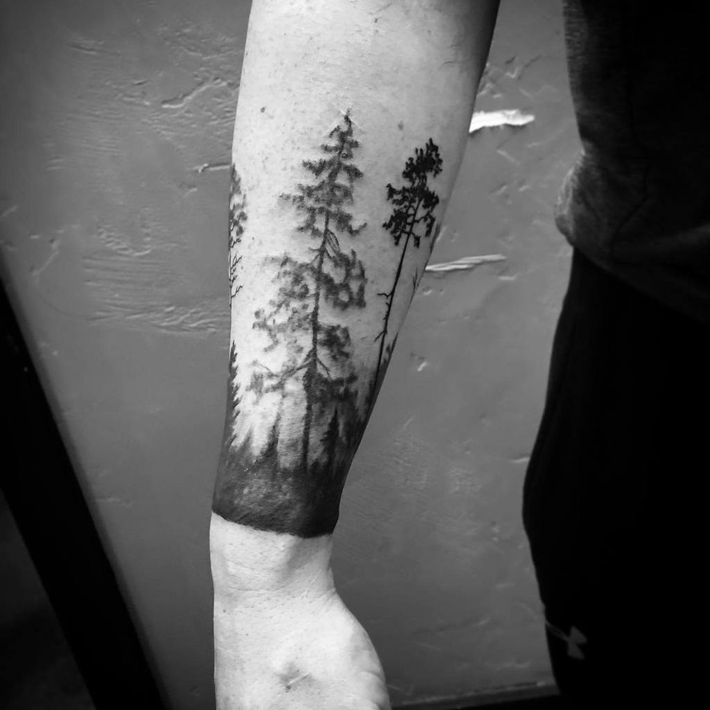 Winter Tree - Black Tree Tattoo Design Transparent PNG - 438x607 - Free  Download on NicePNG