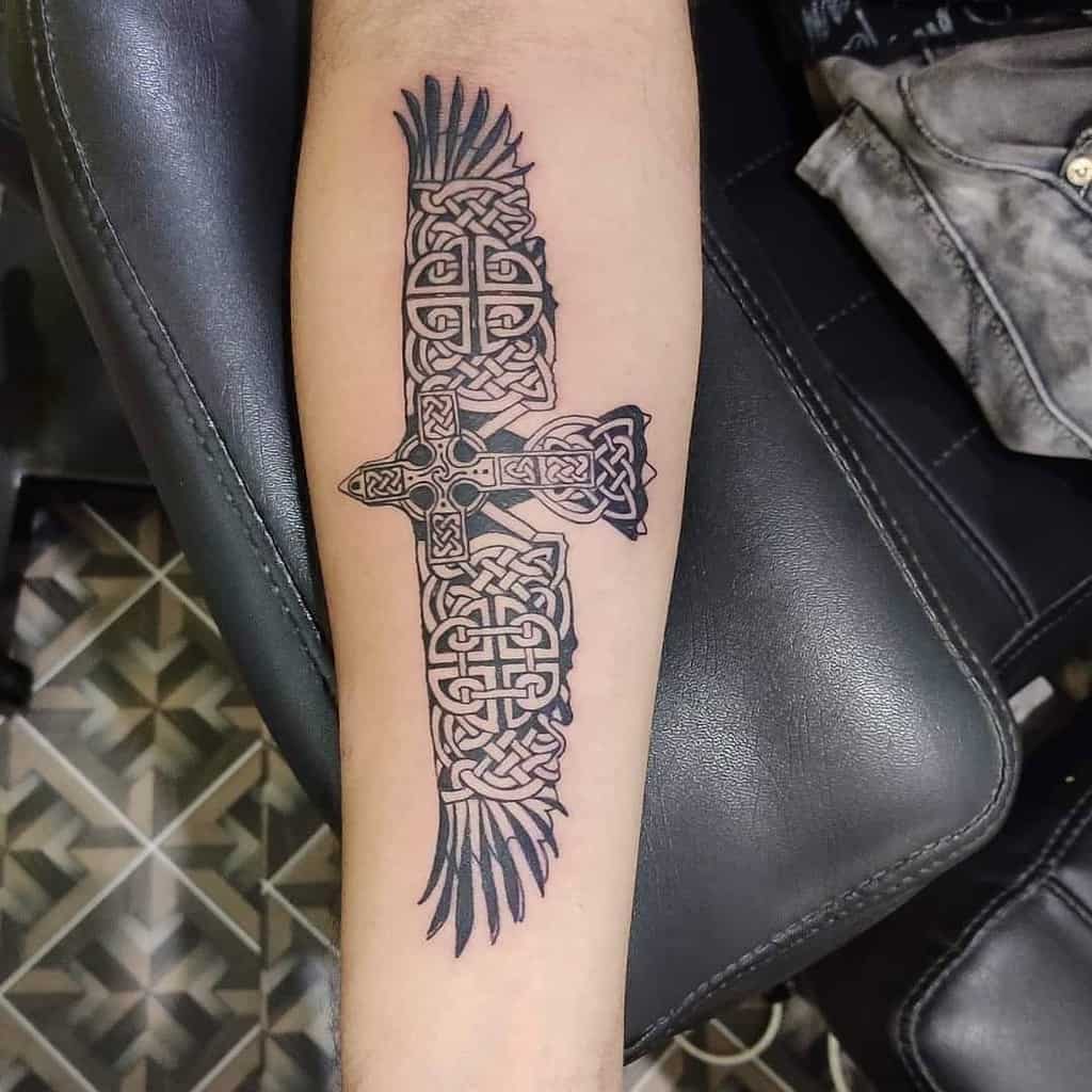 Tribal Cross Forearm Tattoo uncensoredvikaskujur
