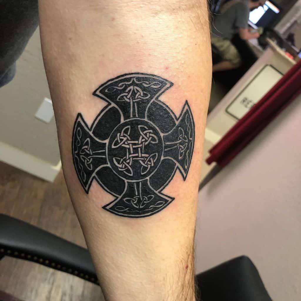 Tribal Cross Forearm Tattoo whittaker_ant_tattoos