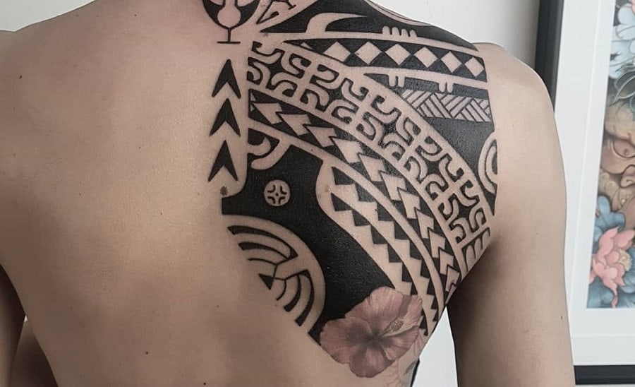 70 Tribal Flower Tattoo Ideas